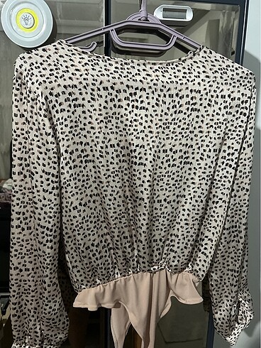 Diğer Çıtçıtlı leopar desenli bluz