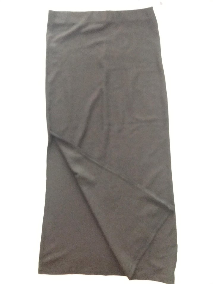 Siyah Midi Yırtmaçlı Kadın Etek - Görsel 3