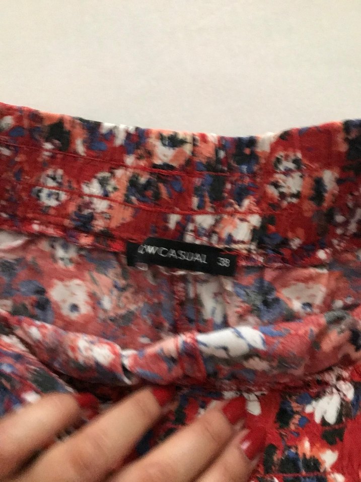 Renkli Bohem Mini Şort - Görsel 2