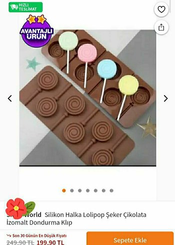 Beden Lolipop Şekilli Kek Kalıbı