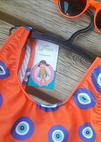 7 Yaş Beden turuncu Renk LA PLAYA çocuk mayo