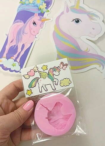 Beden Unicorn temalı silikon kalıplar