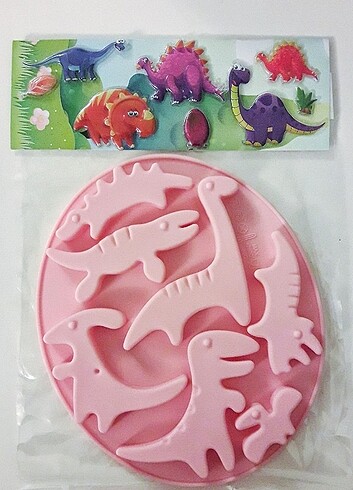 Beden pembe Renk Dinozor silikon kalıbı