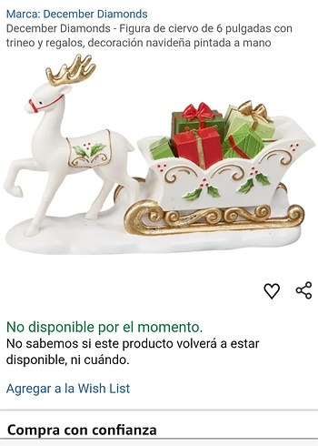 Yılbaşı geyik biblo - Görsel 4