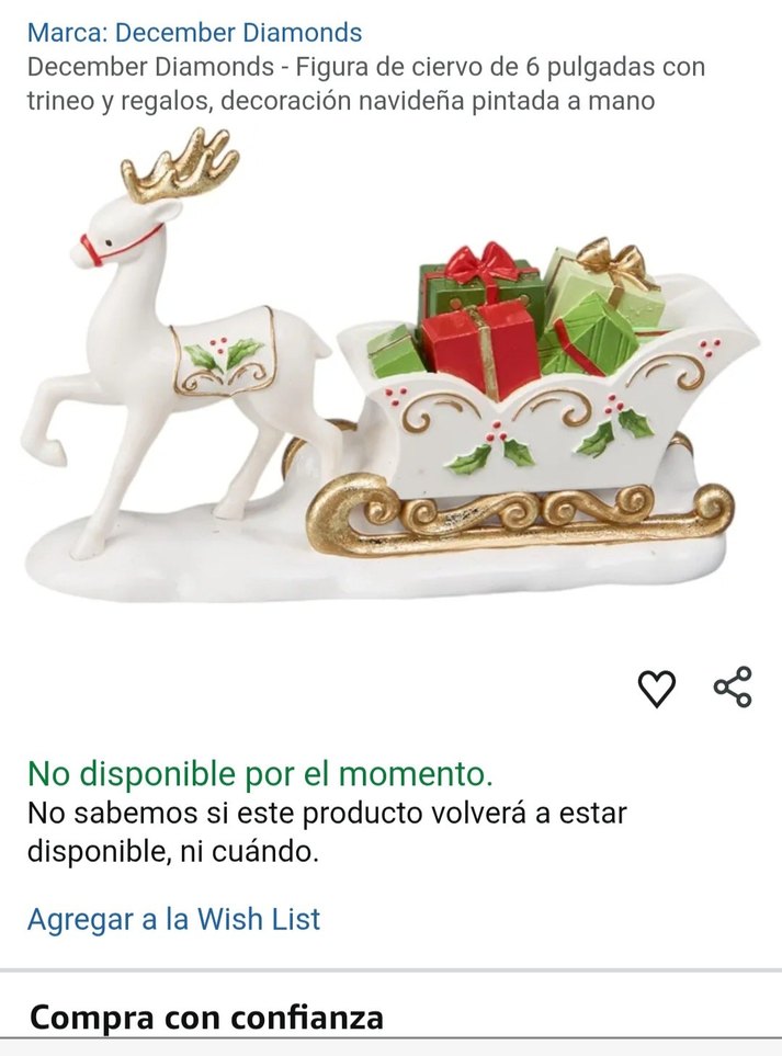 Yılbaşı geyik biblo - Görsel 4