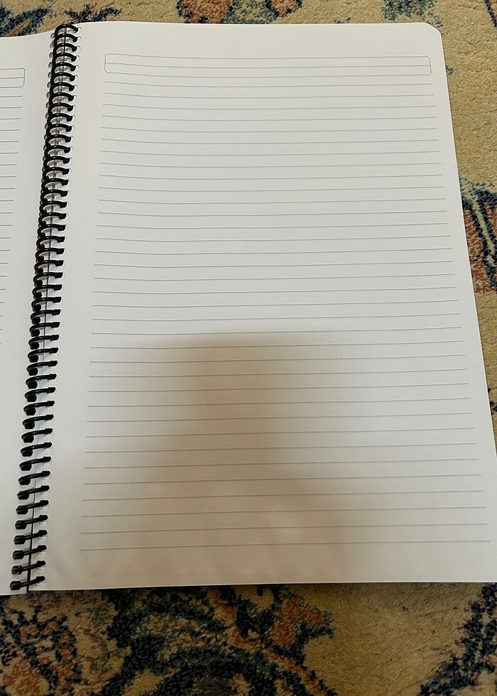 Çizgili A4 Spiralli Defter - Görsel 3