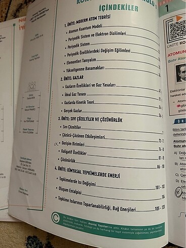 Avantaj Yayınları 11. Sınıf Kimya Konu Anlatım Fasikülleri - Görsel 4
