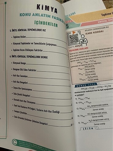 Avantaj Yayınları 11. Sınıf Kimya Konu Anlatım Fasikülleri - Görsel 6