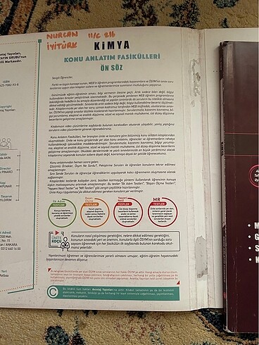 Avantaj Yayınları 11. Sınıf Kimya Konu Anlatım Fasikülleri - Görsel 3