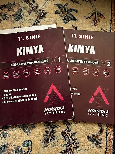 Avantaj Yayınları 11. Sınıf Kimya Konu Anlatım Fasikülleri - Görsel 2