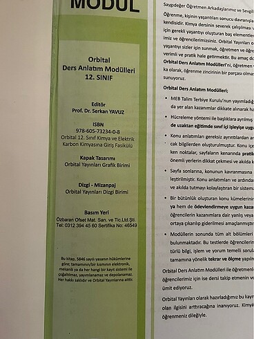 Orbital Yayınları Ders Anlatım Modülleri - Görsel 2