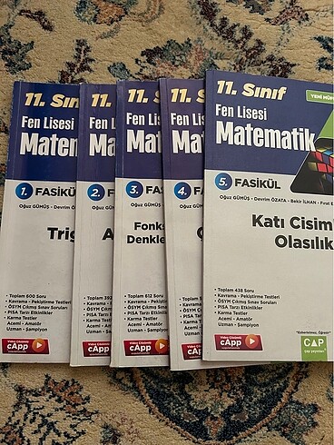 Çap Yayınları 11. Sınıf Fen Lisesi Matematik Seti - Görsel 2