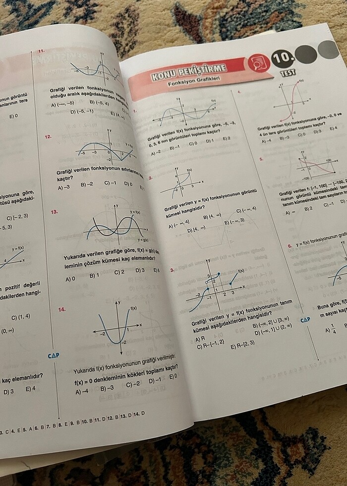 Çap Yayınları 10.Sınıf Fen Lisesi Matematik Seti - Görsel 4