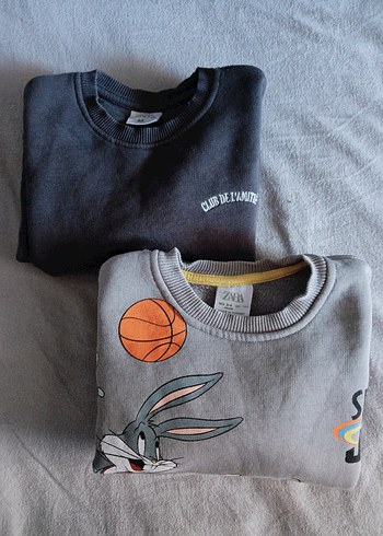 Gri Baskılı Erkek Çocuk Sweatshirt - Görsel 5