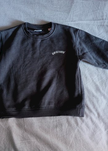 Gri Baskılı Erkek Çocuk Sweatshirt - Görsel 4