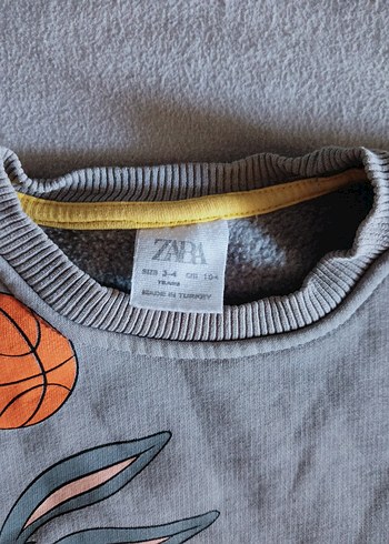 Gri Baskılı Erkek Çocuk Sweatshirt - Görsel 3