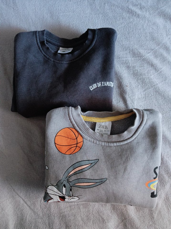 Gri Baskılı Erkek Çocuk Sweatshirt - Görsel 5