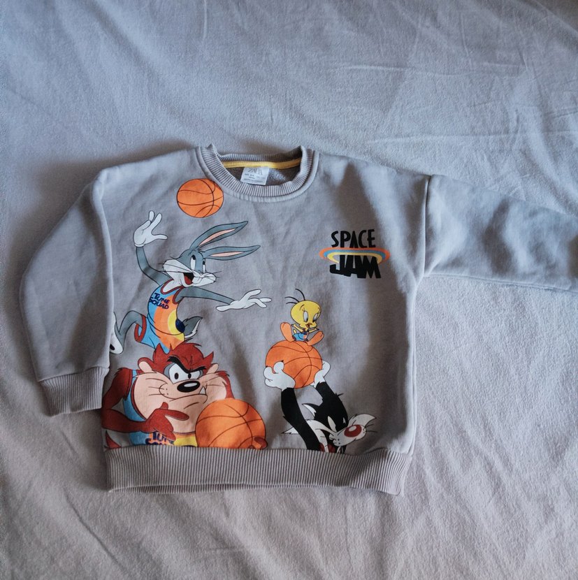 Gri Baskılı Erkek Çocuk Sweatshirt - Görsel 2