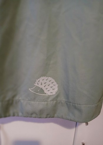 Erkek Çocuk Yeşil Düğmeli Yağmurluk - Görsel 4