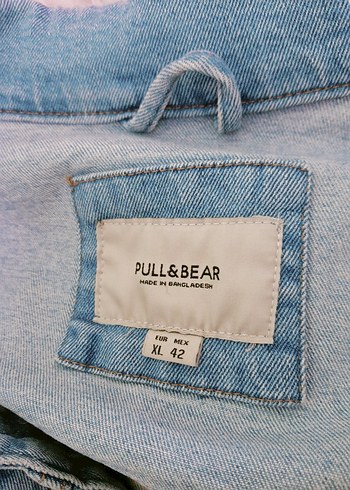 Kadın Mavi Düğmeli Denim Ceket - Görsel 4