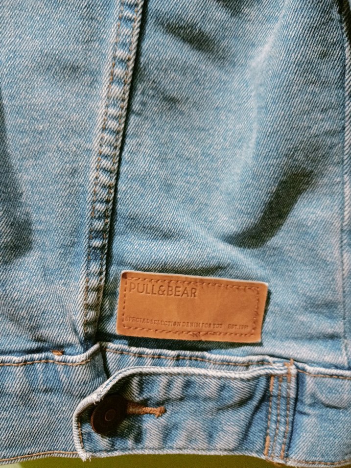 Kadın Mavi Düğmeli Denim Ceket - Görsel 3