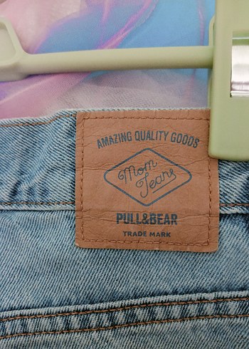 Mavi Pastel Renkli Bol Kesim Kadın Kot Pantolon - Görsel 2