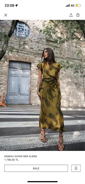 Zara yeni sezon elbise S-M uyumlu