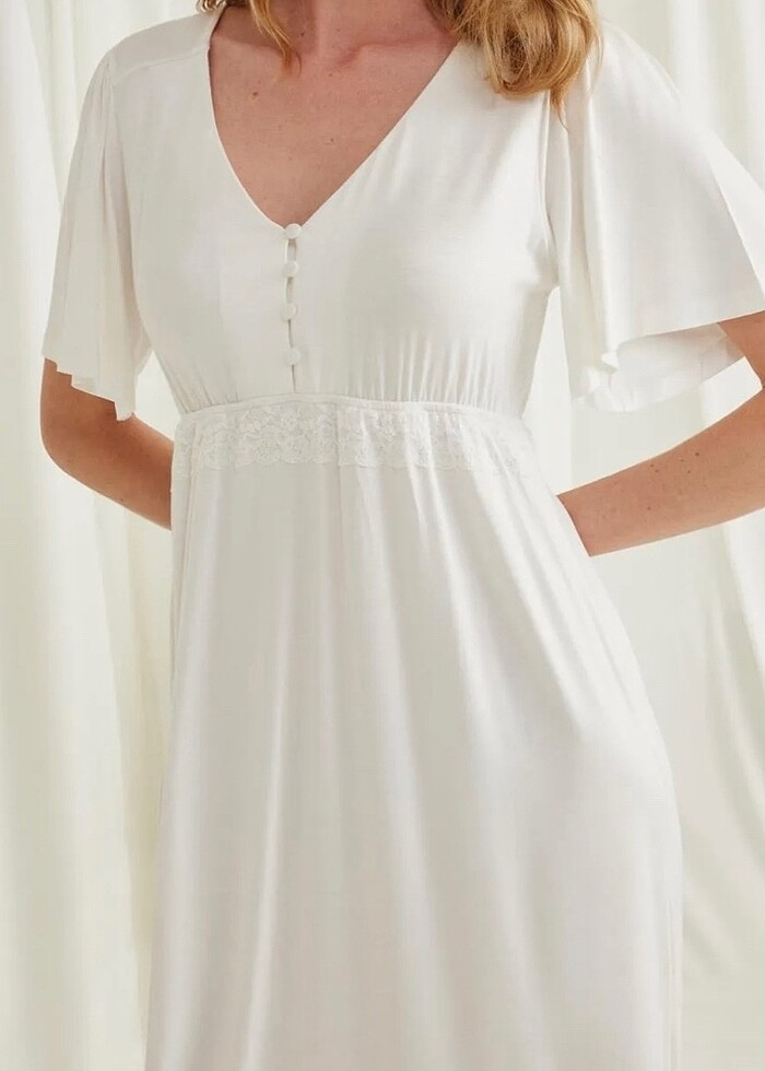 Monamise Dantelli Hamile Lohusa Gecelik - Görsel 4