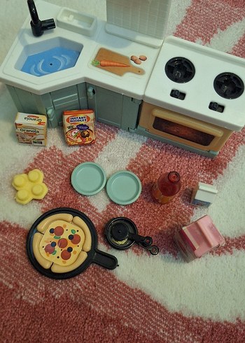 Pastel Pembe Mini Mutfak Oyuncak Seti - Görsel 3