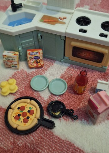 Pastel Pembe Mini Mutfak Oyuncak Seti - Görsel 2