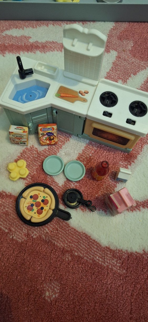 Pastel Pembe Mini Mutfak Oyuncak Seti - Görsel 3