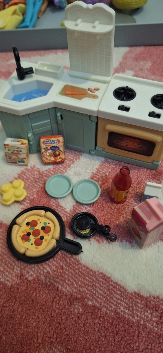 Pastel Pembe Mini Mutfak Oyuncak Seti - Görsel 2