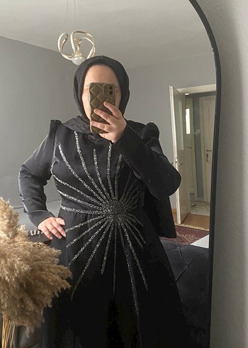 Siyah İşlemeli Payetli Broş - Görsel 2