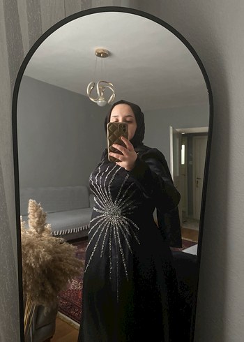 Siyah İşlemeli Payetli Broş - Görsel 5