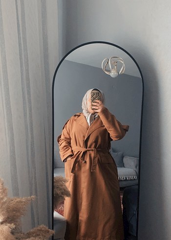 Bej Midi Kadın Trençkot - Görsel 3