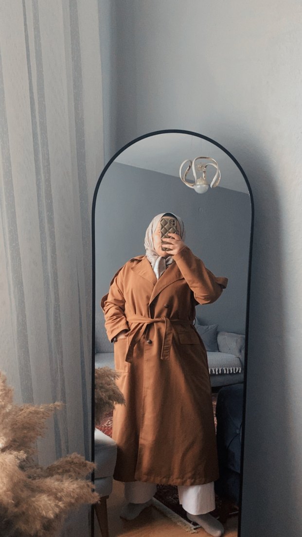 Bej Midi Kadın Trençkot - Görsel 3