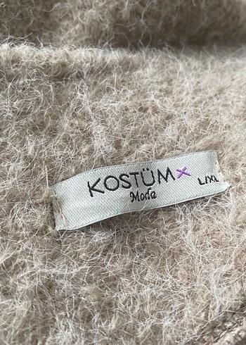 Bej Kadın Yünlü Kürklü Midi Mont - Görsel 5