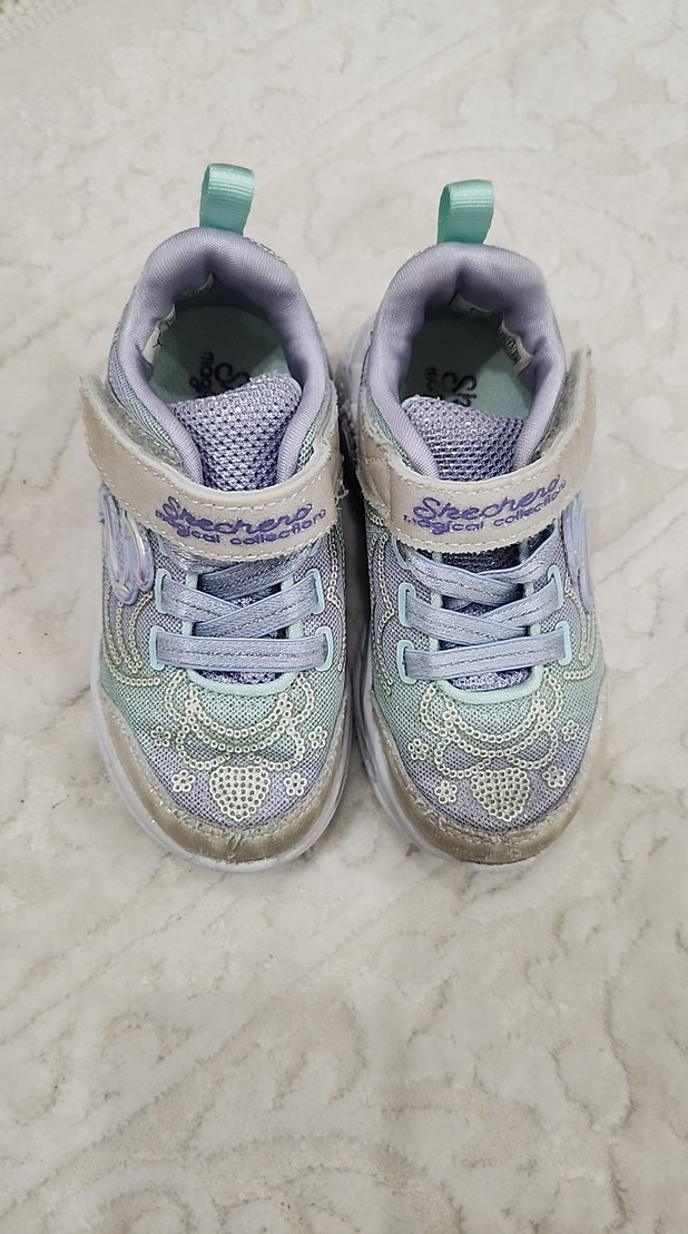 Skechers Çocuk Işıklı Çok Renkli Bağcıklı Spor Ayakkabı - Görsel 3