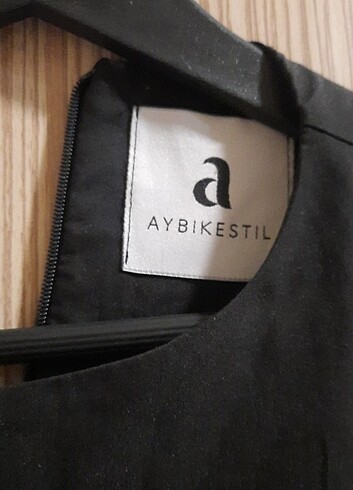 diğer Beden siyah Renk Aybikestil siyah balon kol elbise