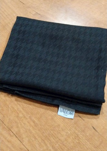 VALORSCARF siyah kazayağı desenli şal