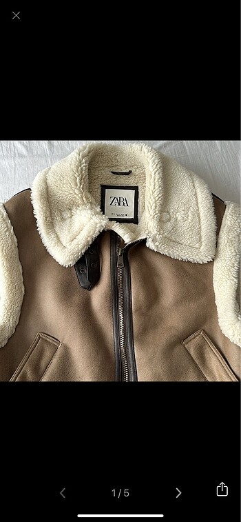 xl Beden kahverengi Renk Zara kürklü yelek