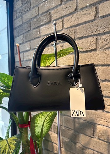 Bej Deri Kadın Çanta - Zara - Görsel 4