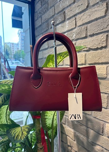 Bej Deri Kadın Çanta - Zara - Görsel 2