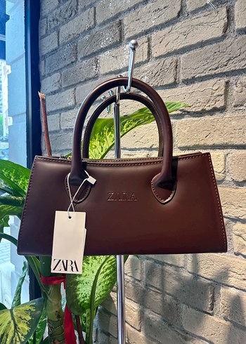 Bej Deri Kadın Çanta - Zara - Görsel 6