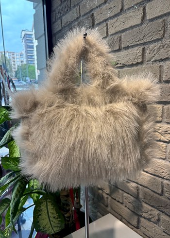 Siyah Kürklü Kadın Çanta - Görsel 3