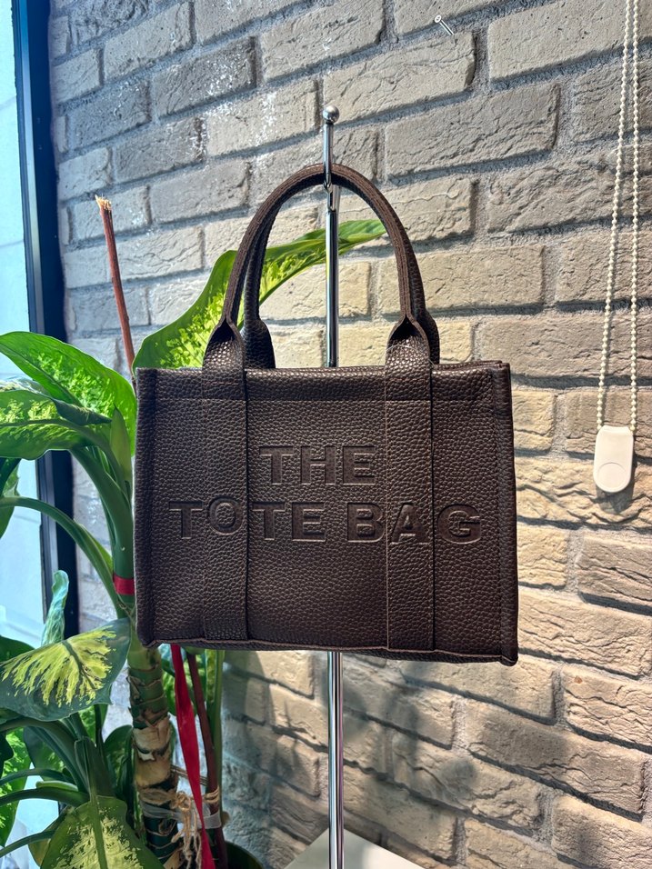 Bej Deri Fermuarlı Kadın Tote Çanta - Görsel 2