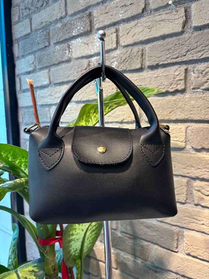 Kahverengi Tokalı Kadın Deri Çanta - Görsel 5