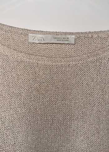 Zara kısa kollu kazak L beden - Görsel 3