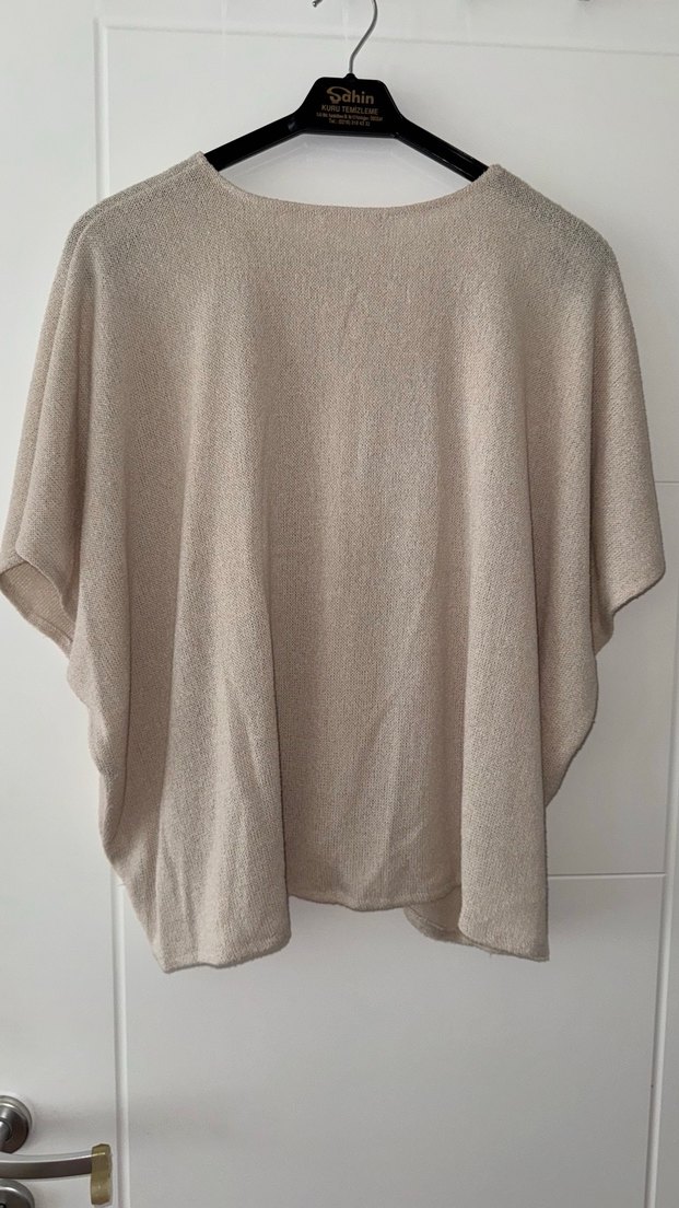 Zara kısa kollu kazak L beden - Görsel 4