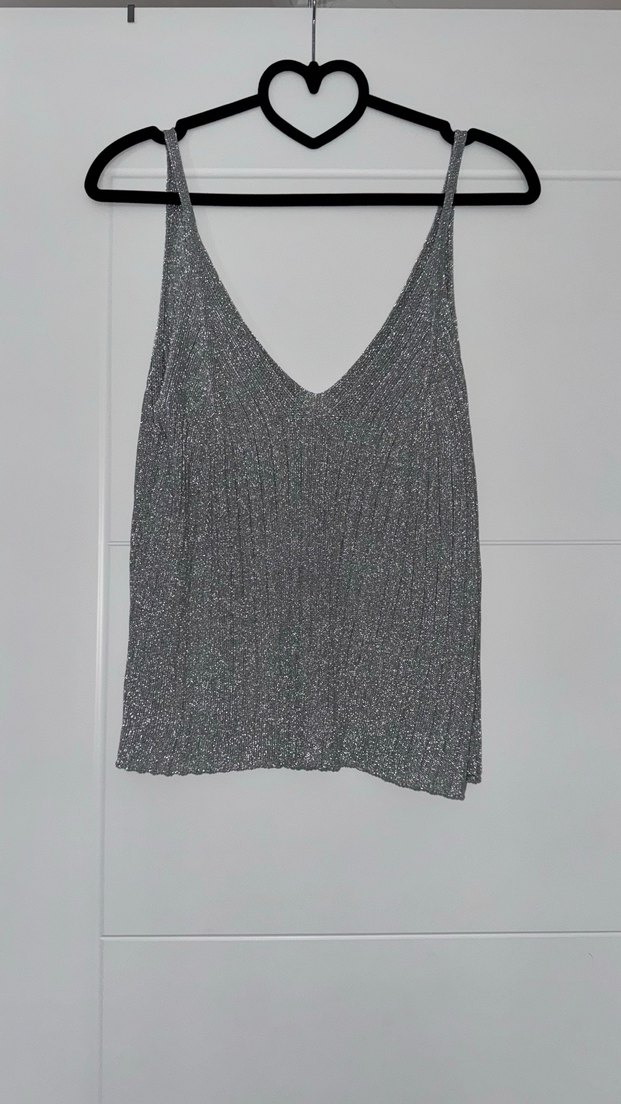 H&M gümüş renkli bluz
M beden - Görsel 3